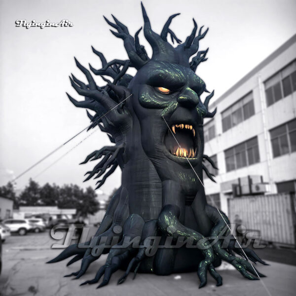 black giant inflatable tree monster1