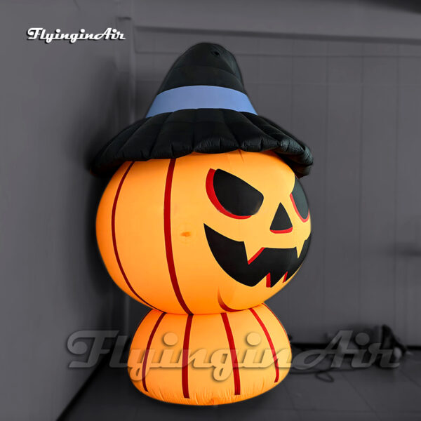 3m Awesome Cute Halloween Monster Giant Inflatable Pumpkin Spirit With LED Light For Entrance Decoration - Image 2