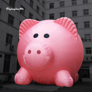 pink giant inflatable pig1