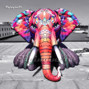 5m/6m High Amazing Giant Inflatable Elephant Tunnel Stage Backdrop For Event