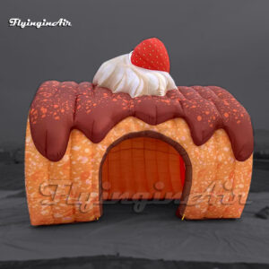 5m Length Amazing Customized Portable Kiosk Large Inflatable Cake Booth Air Blow Up Bread House For Outdoor Event