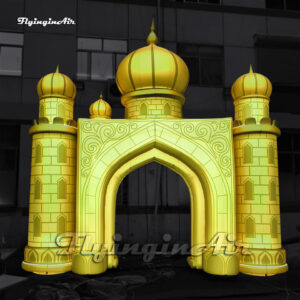 large inflatable castle gate in the Aladdin
