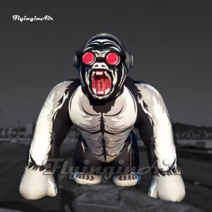 giant inflatable gorilla cartoon animal model with headphone