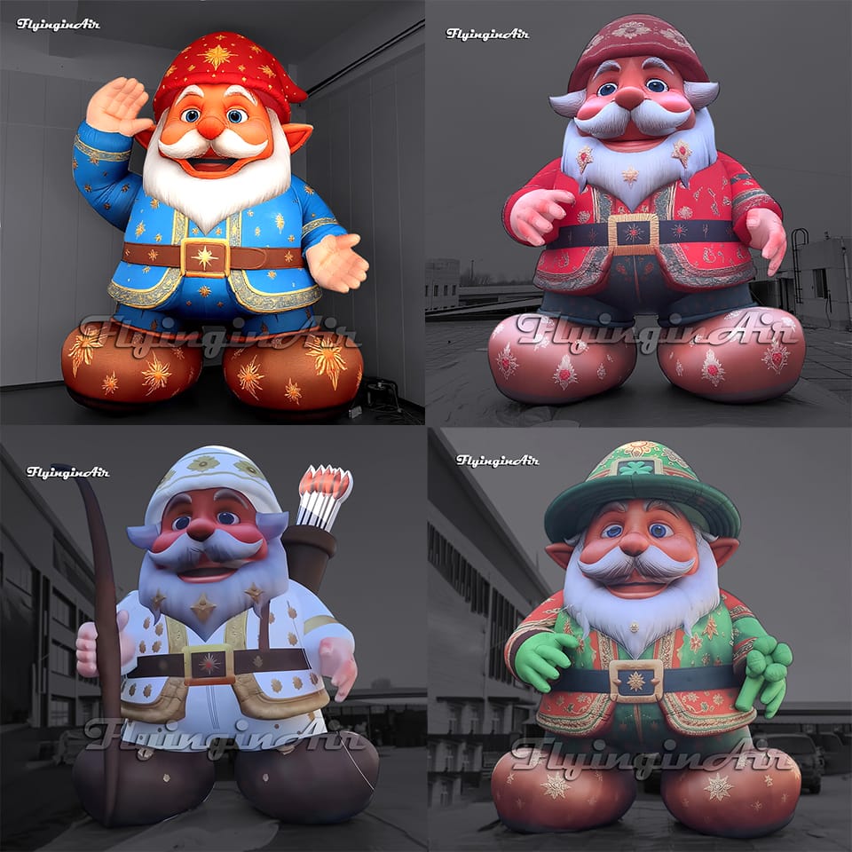 Multi-style Christmas gnome giant inflatable dwarf Cartoon Snow White Character