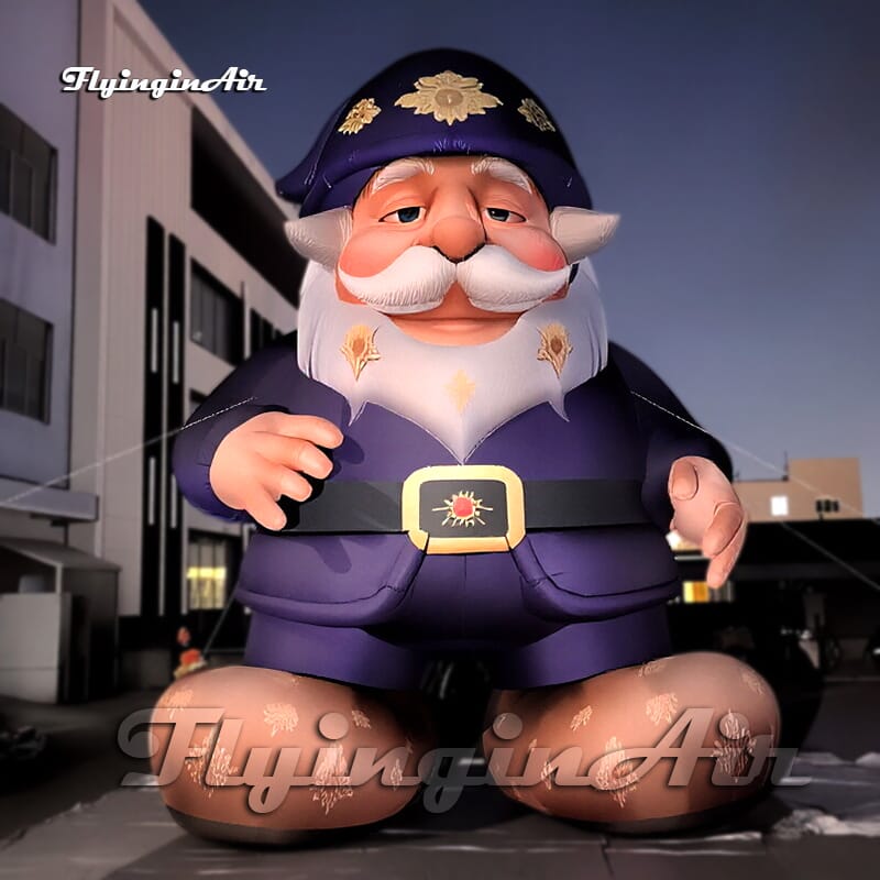 Christmas gnome giant purple inflatable dwarf snow white cartoon character