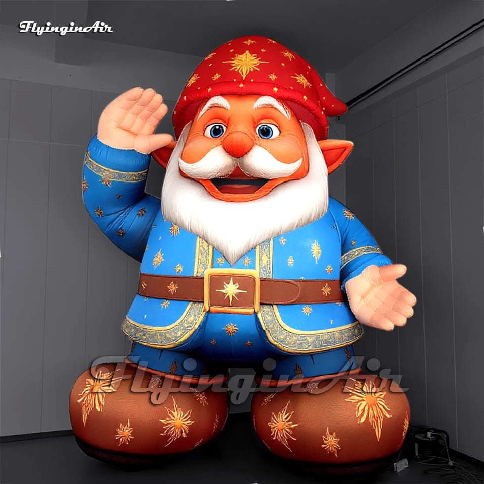 Christmas Elf giant gnome inflatable dwarf cartoon White Snow character