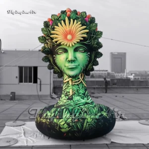 flower goddess giant inflatable floral deity forest queen