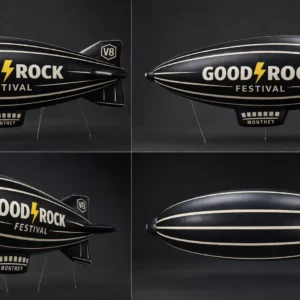 6m Length Customized Giant Advertising Inflatable Zeppelin Balloon Helium Blimp PVC Flying Airship For Outdoor Event