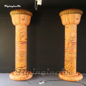 Inflatable Ancient Egyptian Totem Pole Stone Pillar Replica for Park