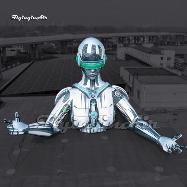 Robot Rooftop Inflatable 6m/8m/10m High Awesome Giant Inflatable Artificial Intelligence AI ...