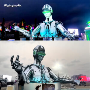 carnival stage backdrop giant inflatable artificial intelligence ai robot