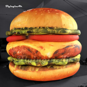 giant inflatable hamburger replica