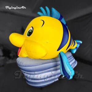 cartoon fish model giant inflatable Flounder The Little Mermaid Character