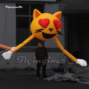 parade performance inflatable cat head puppet blow up cartoon animal balloon