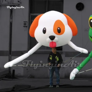 cute parade animal balloon walking inflatable dog head puppet