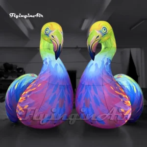 illuminated giant inflatable flamingo balloon