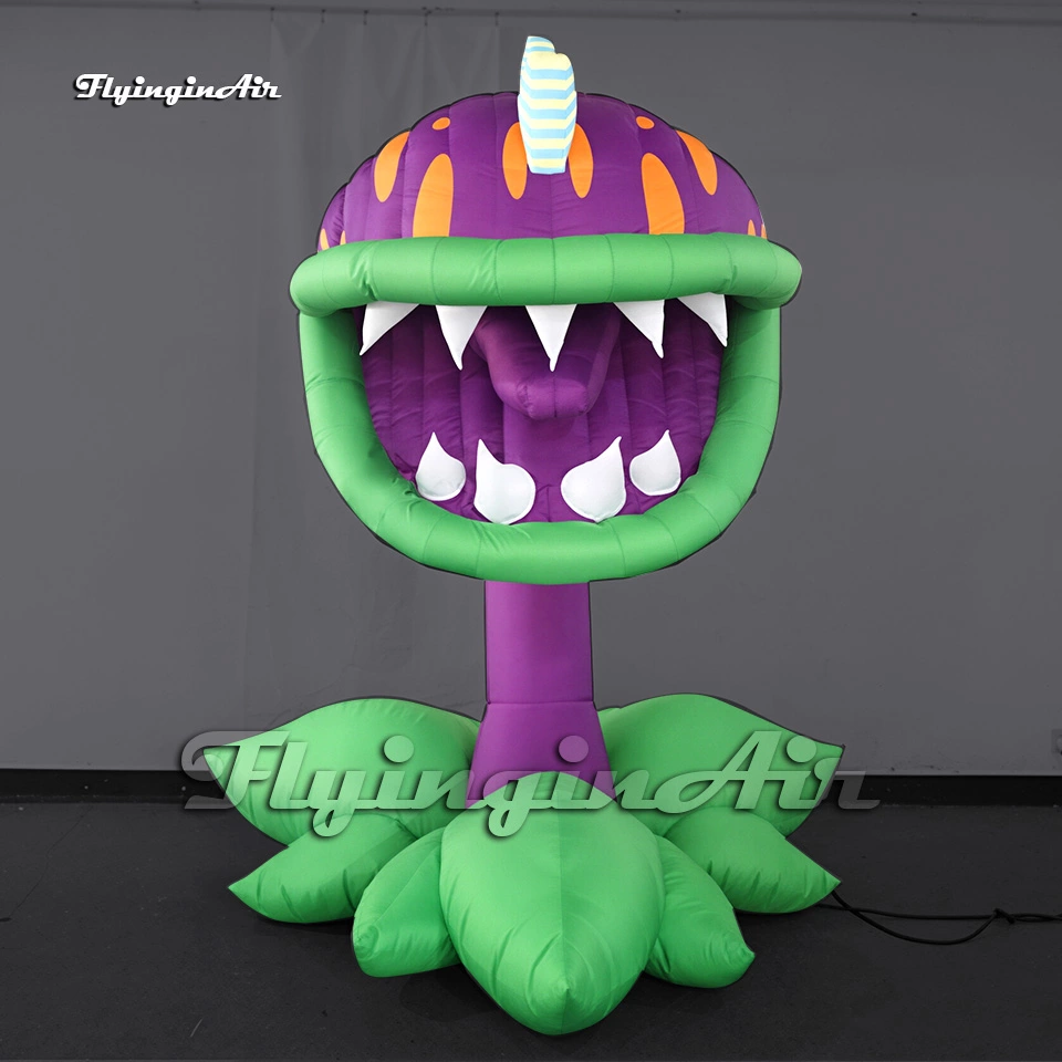 customized purple mario carnivorous flower inflatable piranha plant