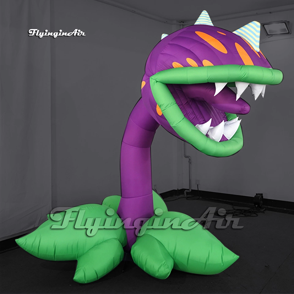 purple mario character carnivorous flower inflatable piranha plant