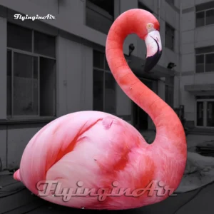 pink giant inflatable flamingo balloon