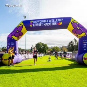 customized advertising inflatable race arch start finish line