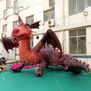 cute giant inflatable dragon Shrek cartoon character Elizabeth