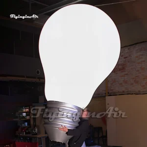 illuminated giant inflatable lamp bulb replica lightbulb balloon