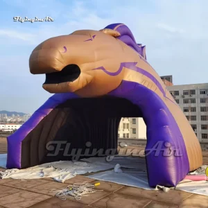giant inflatable wild horse tunnel football player bronco entrance