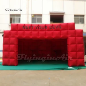 customized portable marquee red inflatable tent