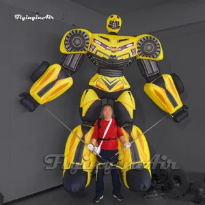 walking inflatable bumblebee puppet blow up Transformers character for carnival parade show