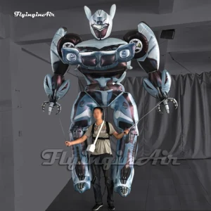 carnival parade performance walking inflatable Transformers cartoon character puppet inflatable Jazz
