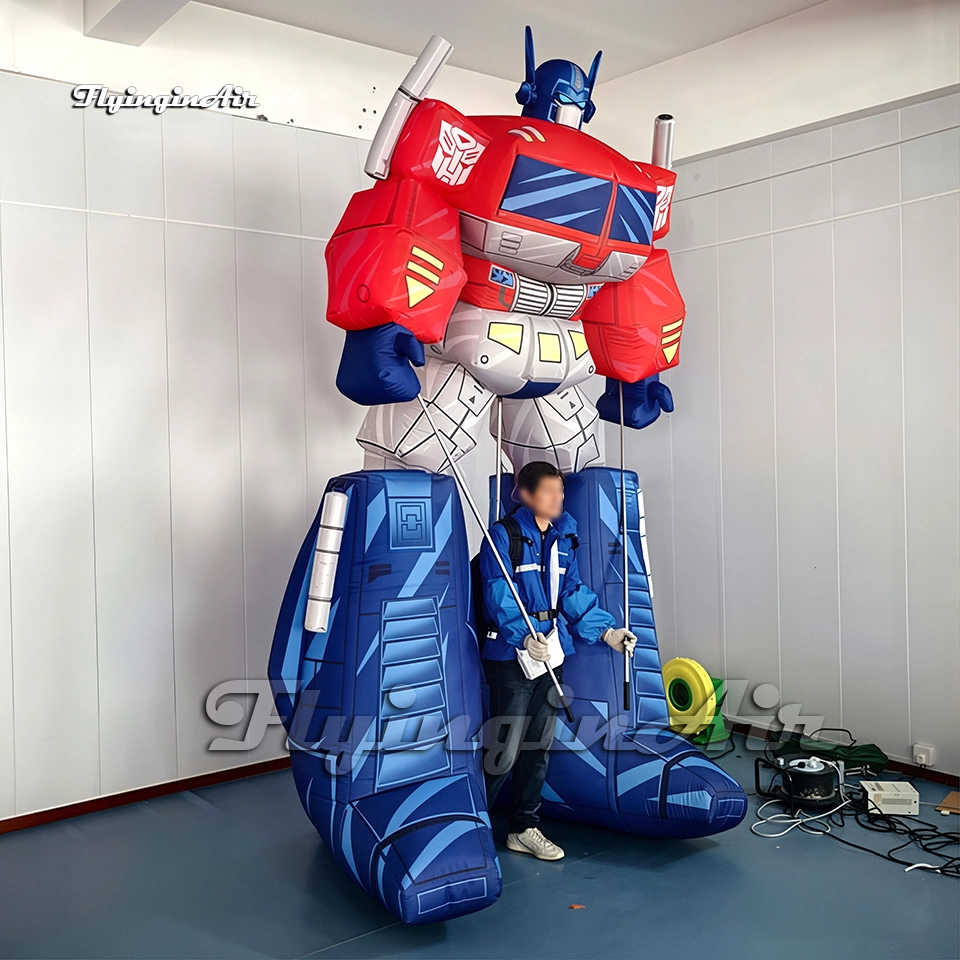 walking giant inflatable optimus prime puppet blow up transformers cartoon character