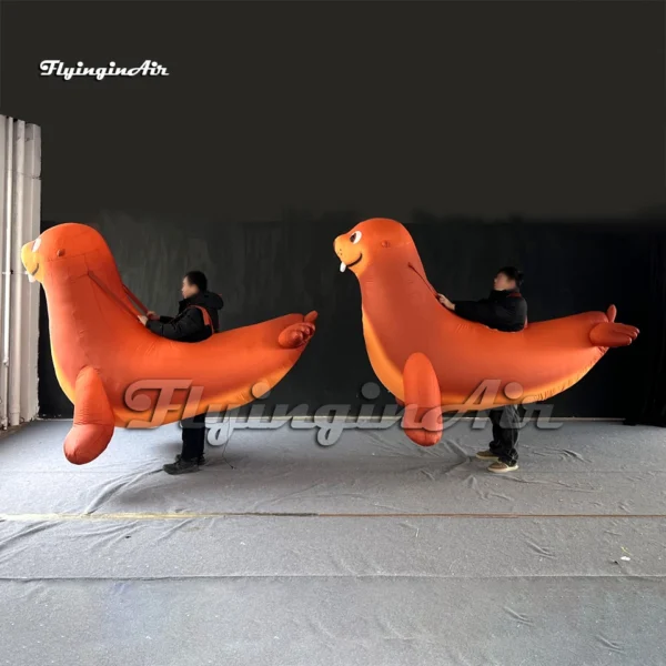 Wearable Inflatable 2.5m Attractive Walking Inflatable Sea Lion Costume Wearable Blow Up ...