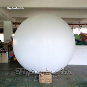 White Inflatable Sphere Advertising PVC Floating Balloon