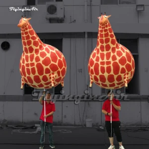 walking giant inflatable giraffe puppet blow up parade fat animal balloon