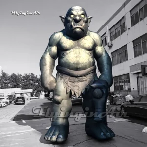 20FT (6M) Giant Inflatable Ogre Monster LOTR Style Fantasy Cave Troll for Halloween Yard Decor
