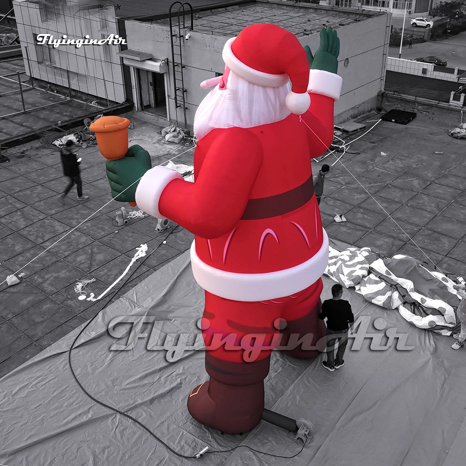 20FT Giant Inflatable Santa Claus with Bell for Christmas Yard Decor