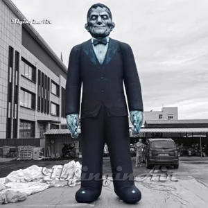 6m black giant Inflatable Gothic Butler blow up halloween zombie man