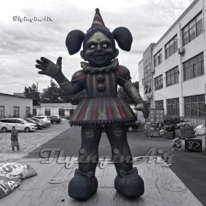 halloween evil zombie giant inflatable circus clown girl
