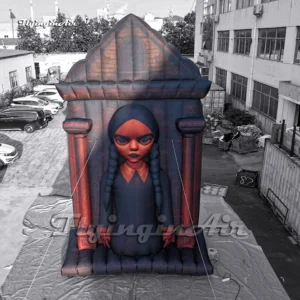 halloween yard decoration wednesday addams style giant inflatable tombstone