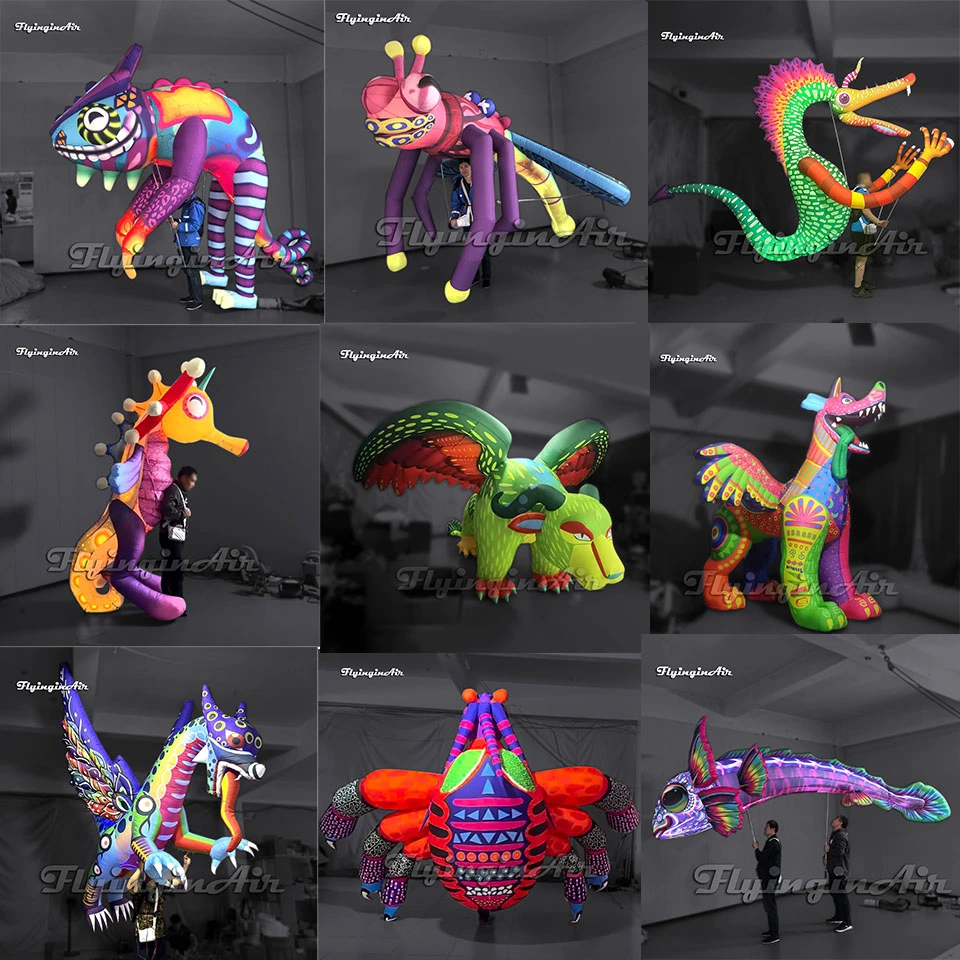 Customized Giant Inflatable Alebrije Monster Model and Puppets for the day of the dead parade events